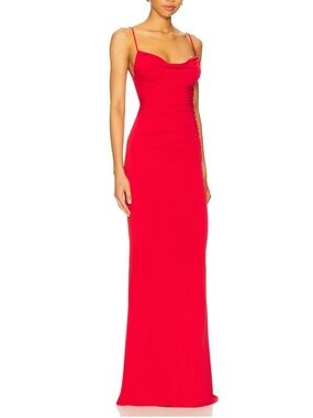 REVOLVE Katie May Cherry Dress with Lace Inset